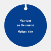 写真焼いたのトーストフレーム上のBeans メタルオーナメント (裏面)