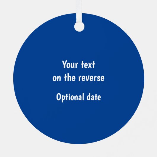 写真焼いたのトーストフレーム上のBeans メタルオーナメント (裏面)