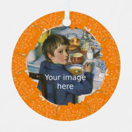 写真焼いたのトーストフレーム上のBeans メタルオーナメント