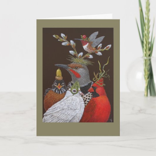 写真爆弾ロビーのグリーティングカード カード (正面)