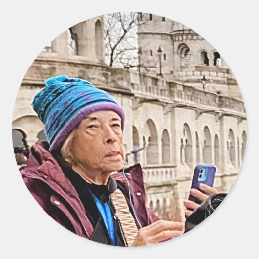 写真爆弾 ラウンドシール (正面)