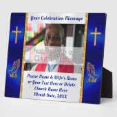 写真牧師とファーストレディ・アニバーサリー・アイディア・ギフト フォトプラーク (側面)