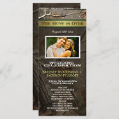 写真狩りはオーバー迷彩柄結婚式 プログラム (正面/裏面)