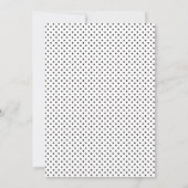 写真独身のかわいいタイポグラフィベビー誕生 案内状 (裏面)