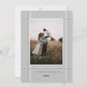 写真独身の写真クリスマスカーモダンド シーズンカード (裏面)