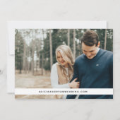 写真独身のeucalyptus geo frame save date セーブザデート (裏面)