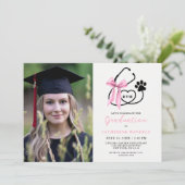 写真獣医学校卒業記念パーティー 招待状 (スタンド正面)