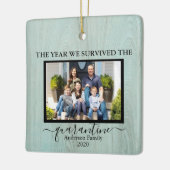 写真生き延び我々は検疫フェイク木材 セラミックオーナメント (左)