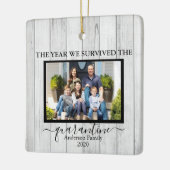 写真生き延び我々は検疫フェイク木材 セラミックオーナメント (左)