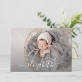 写真生まれたばかりのコラージュの誕生のお知らせ (スタンド正面)