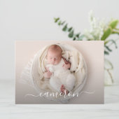 写真生まれたばかりのコラージュの誕生のお知らせ 案内状 (スタンド正面)
