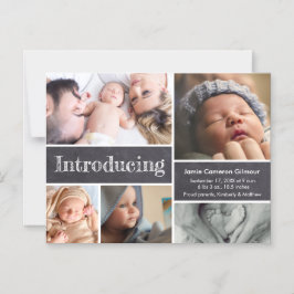 写真生まれたばかりのシャルボード紹介ベビー マグネット招待状