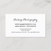 写真生まれたばかりの者のエレガント金ゴールド機器フェイク機器 名刺 (裏面)