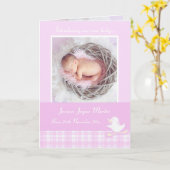 写真生まれたばかりのmomentoカード – lillac check カード (黄色い花)