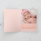 写真生まれたばかりのmomentoカード – peach check カード (内部)