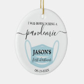 写真生まれオーナメントでパンデミックに新しい セラミックオーナメント (右)