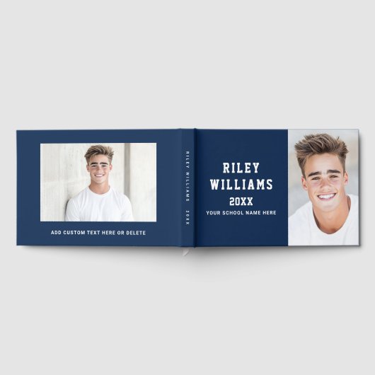 写真生大学院卒業ダークブルー ゲストブック (全面)