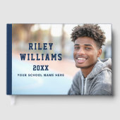 写真生大学院卒業ダークブルー ゲストブック (正面)