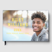 写真生大学院卒業ダークブルー ゲストブック (正面)