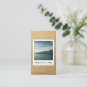 写真用のカスタマイズ可能なインスタントフォトカード 名刺 (スタンド正面)