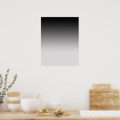 写真用のブラックからグレーのポスター卒業 ポスター (キッチン)