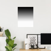 写真用の黒から白のポスター卒業 ポスター (ホームオフィス)