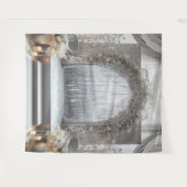 写真用グレー調の吊るしタペストリー タペストリー (正面(横))