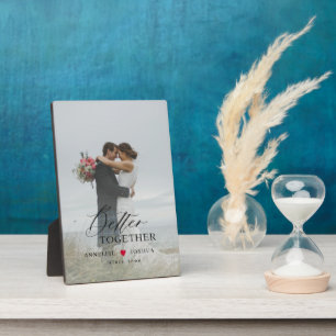 写真用ス結婚クリプトオーバーレパーソナライズされたイ フォトプラーク