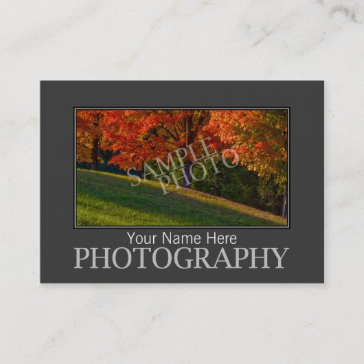 写真用名刺テンプレート 名刺 (正面)