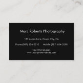 写真用名刺 名刺 (裏面)