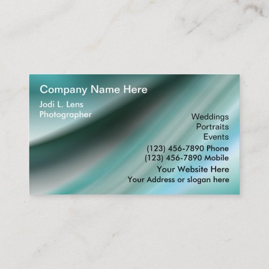 写真用名刺 名刺 (裏面)