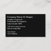 写真用名刺 名刺 (裏面)