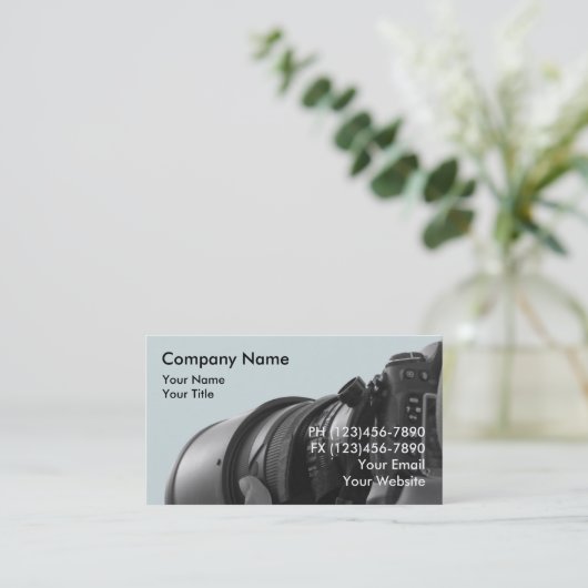 写真用名刺 名刺 (スタンド正面)