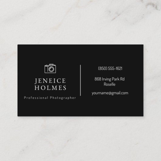 写真用名刺 名刺 (裏面)