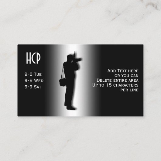 写真用名刺 名刺 (裏面)