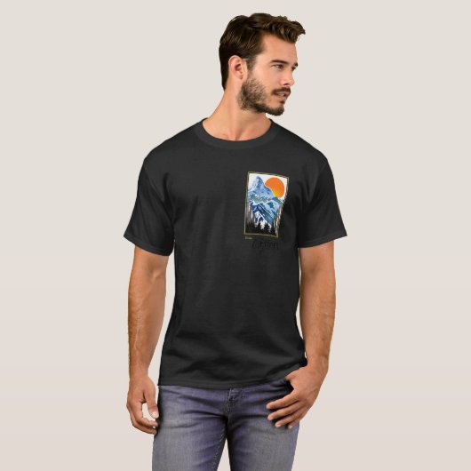写真用語 グラフィック 圧縮効果 冬 Tシャツ (正面フル)
