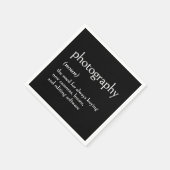 写真用辞書定義 スタンダードカクテルナプキン (角)