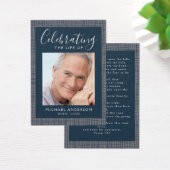 写真男らし葬儀悔やみや弔慰祈りの言葉カード (デスク)