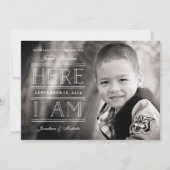 写真男女兼用の採用のお知らせ 案内状 (正面)