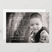 写真男女兼用の採用のお知らせ 案内状 (正面/裏面)