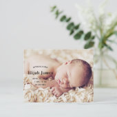 写真男女兼用生誕発表葉書 ポストカード (スタンド正面)