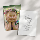 写真男女兼用誕生日パーティー 招待状