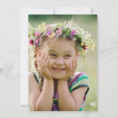 写真男女兼用誕生日パーティー 招待状 (裏面)