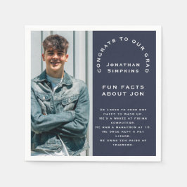 写真男性卒業2025パーティー海軍のおもしろい事実 スタンダードカクテルナプキン