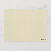 写真番号13テーブルカード ポストカード (裏面)