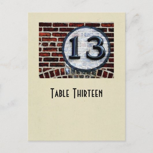 写真番号13テーブルカード ポストカード (正面)