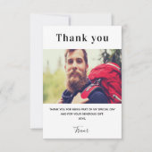 写真白人男性サンキューカード サンキューカード (正面)