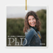 写真白縁ど博士学年卒業 セラミックオーナメント (裏面)