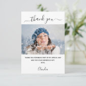 写真白色サンキューカード サンキューカード (スタンド正面)