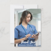 写真看護学校卒業生 サンキューカード (正面)